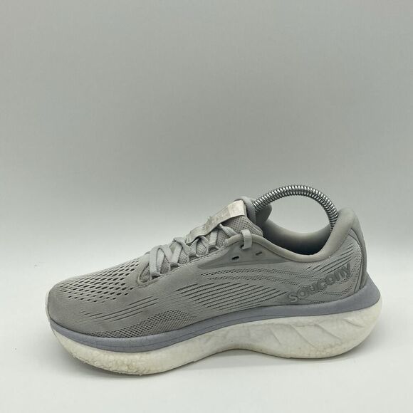 Womens Size 8 Saucony Ride 18 Gray Running Athletic Shoes Sneakers S11000-103 - Picture 5 of 9